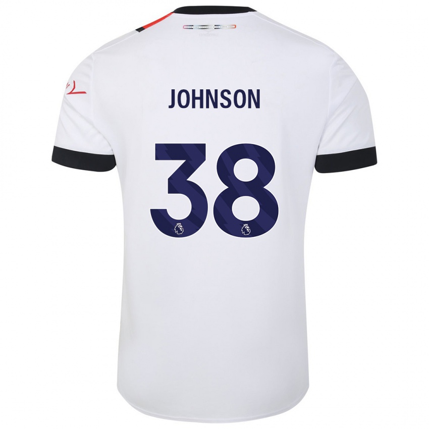 Niño Camiseta Joe Johnson #38 Blanco 2ª Equipación 2023/24 La Camisa Perú