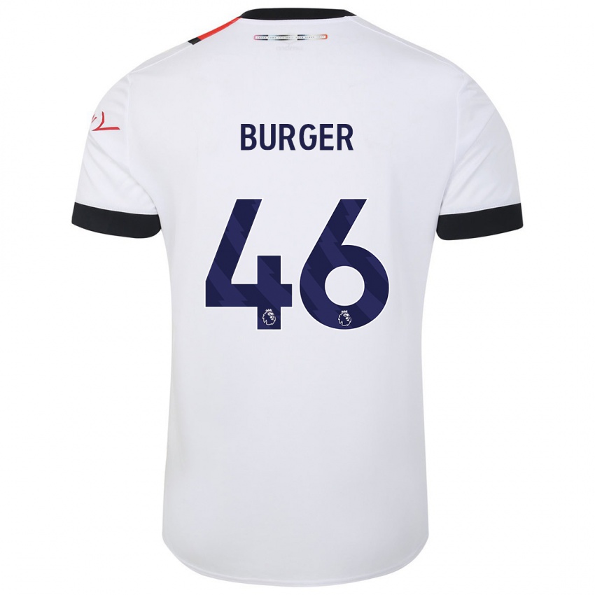 Niño Camiseta Jake Burger #46 Blanco 2ª Equipación 2023/24 La Camisa Perú