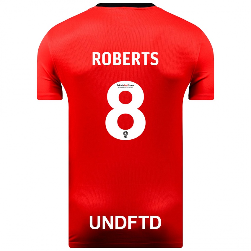 Niño Camiseta Tyler Roberts #8 Rojo 2ª Equipación 2023/24 La Camisa Perú