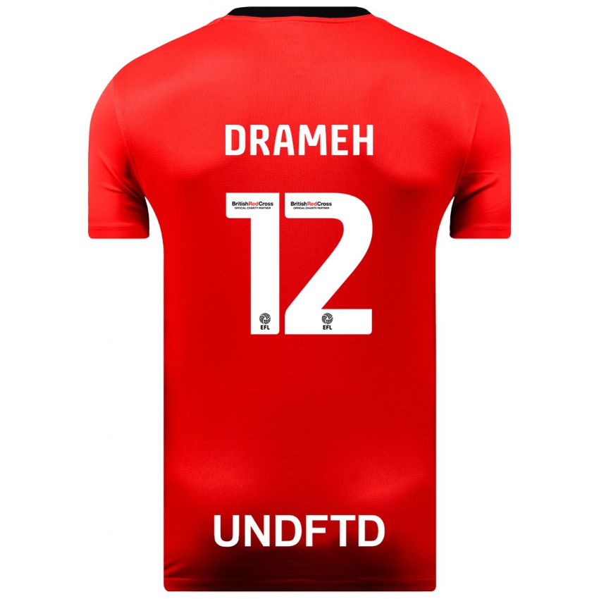 Niño Camiseta Cody Drameh #12 Rojo 2ª Equipación 2023/24 La Camisa Perú