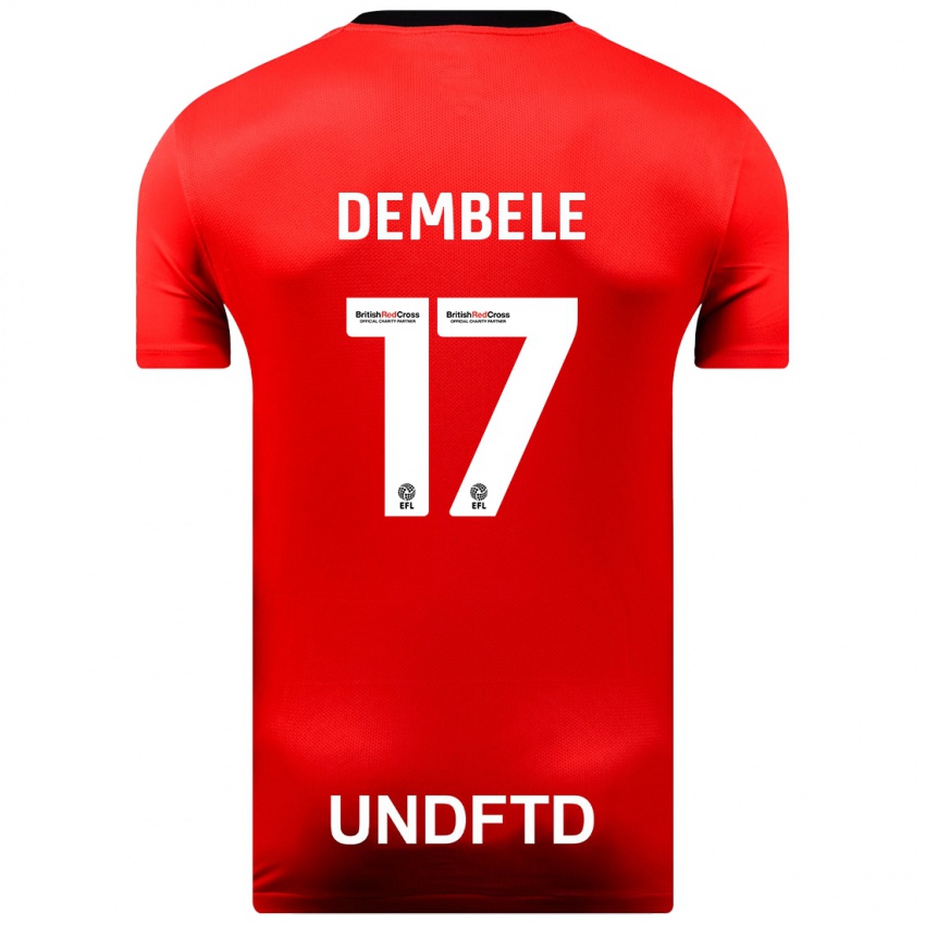 Niño Camiseta Siriki Dembélé #17 Rojo 2ª Equipación 2023/24 La Camisa Perú