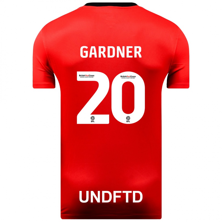 Niño Camiseta Gary Gardner #20 Rojo 2ª Equipación 2023/24 La Camisa Perú