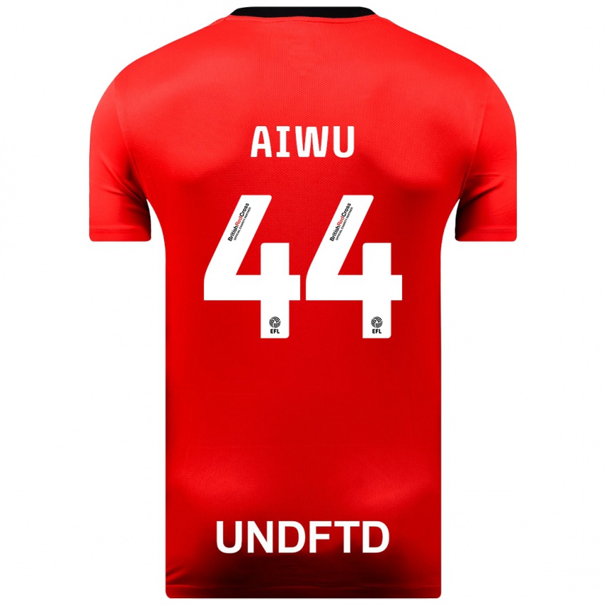 Niño Camiseta Emanuel Aiwu #44 Rojo 2ª Equipación 2023/24 La Camisa Perú