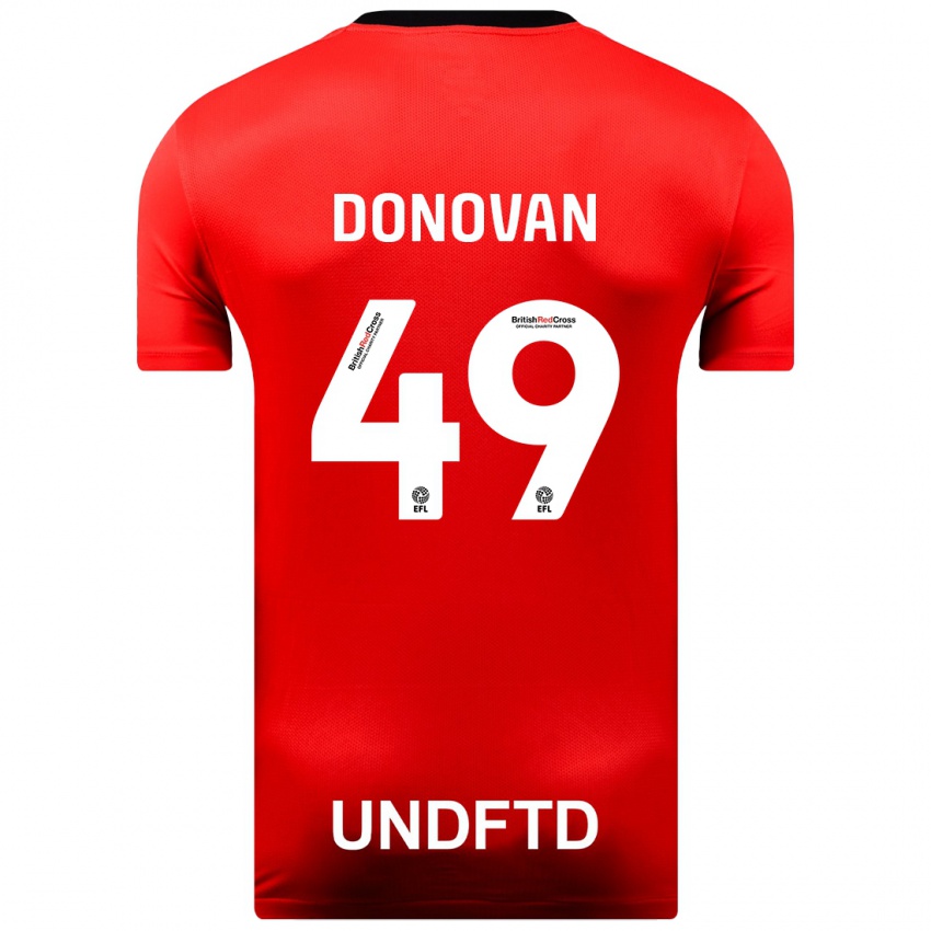 Niño Camiseta Romelle Donovan #49 Rojo 2ª Equipación 2023/24 La Camisa Perú