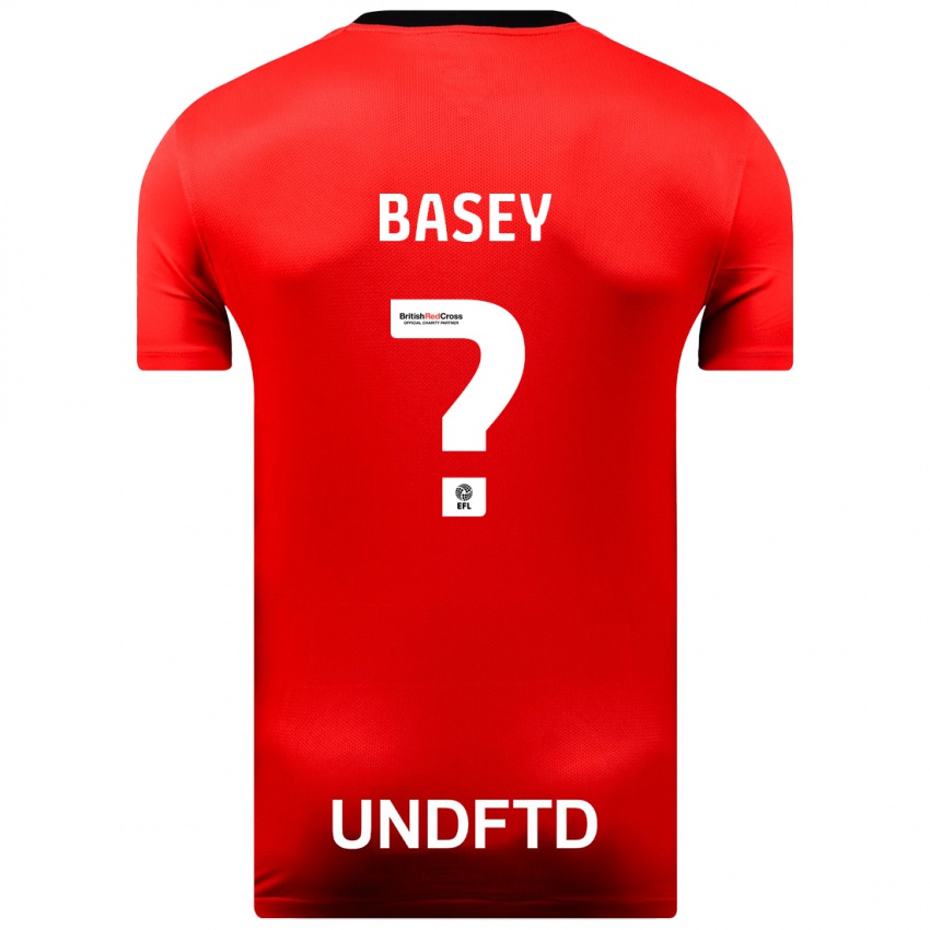 Niño Camiseta Oliver Basey #0 Rojo 2ª Equipación 2023/24 La Camisa Perú