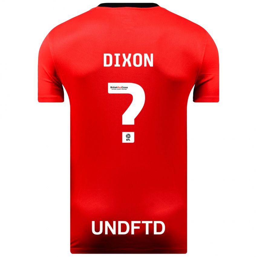 Niño Camiseta Junior Dixon #0 Rojo 2ª Equipación 2023/24 La Camisa Perú