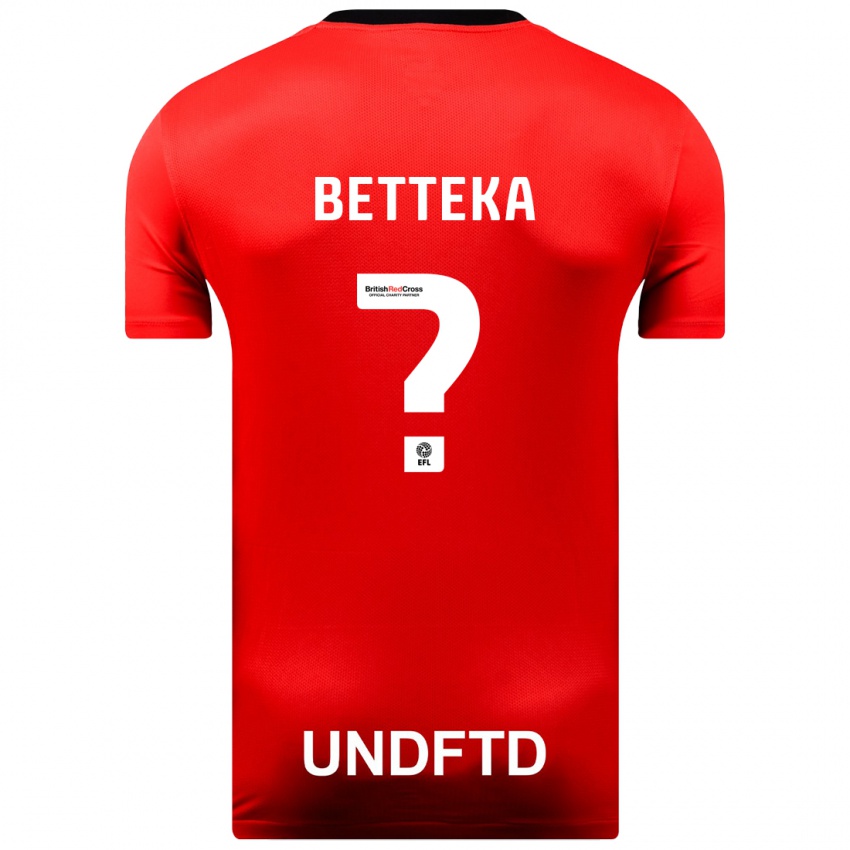 Niño Camiseta Zaid Betteka #0 Rojo 2ª Equipación 2023/24 La Camisa Perú