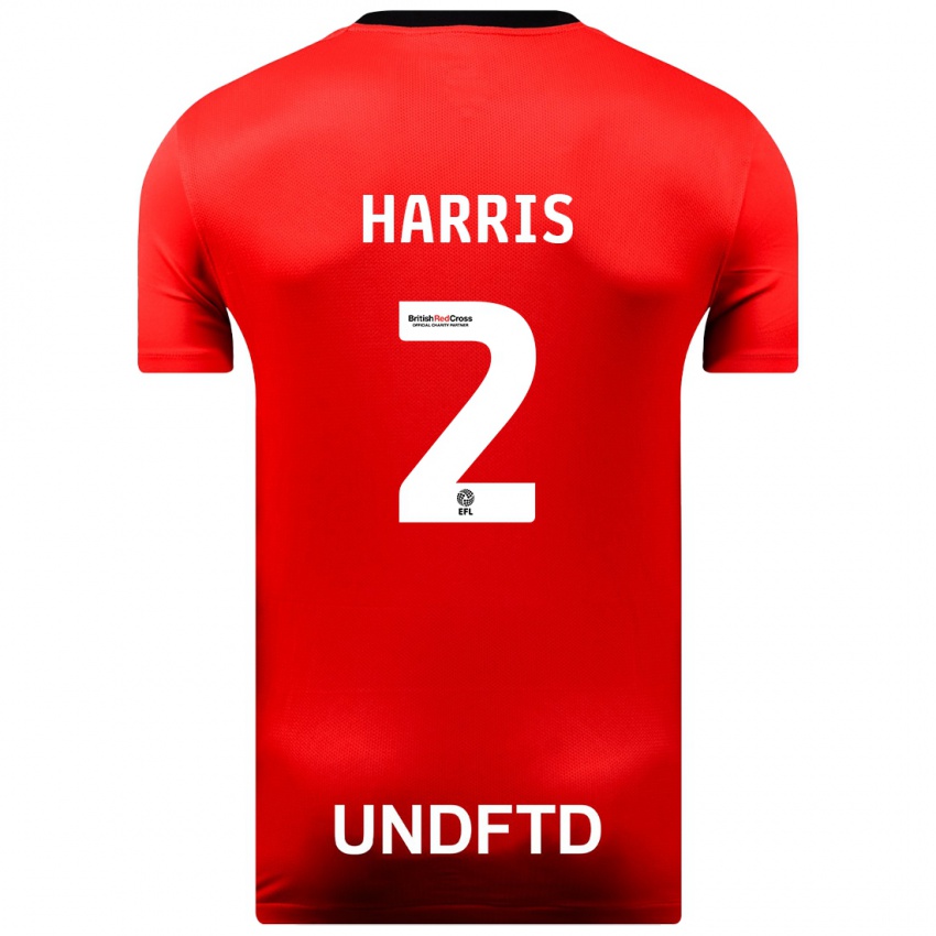 Niño Camiseta Martha Harris #2 Rojo 2ª Equipación 2023/24 La Camisa Perú