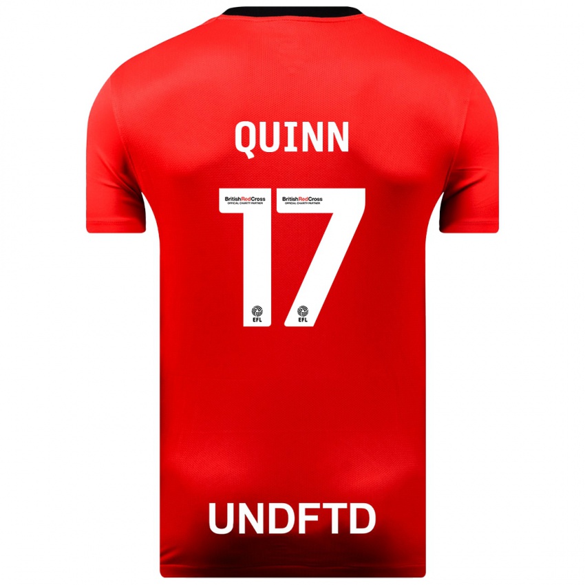 Niño Camiseta Lucy Quinn #17 Rojo 2ª Equipación 2023/24 La Camisa Perú