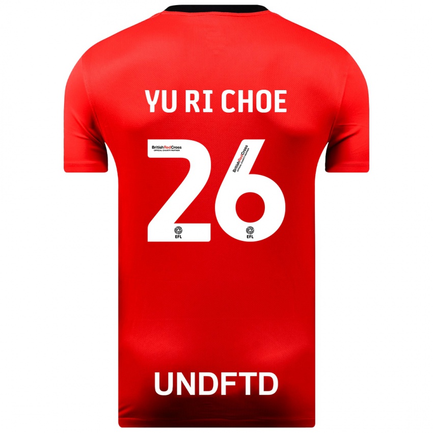 Niño Camiseta Yu-Ri Choe #26 Rojo 2ª Equipación 2023/24 La Camisa Perú