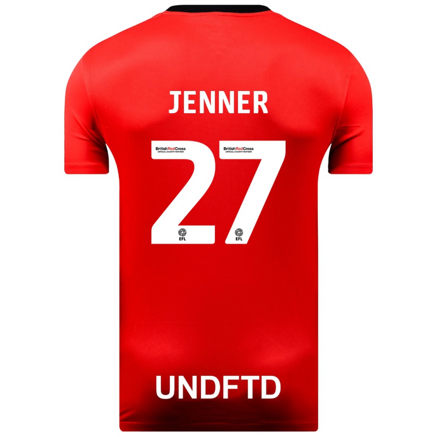 Niño Camiseta Abbi Jenner #27 Rojo 2ª Equipación 2023/24 La Camisa Perú