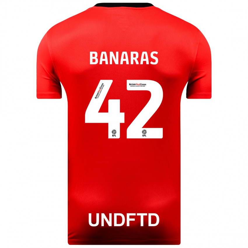 Niño Camiseta Layla Banaras #42 Rojo 2ª Equipación 2023/24 La Camisa Perú