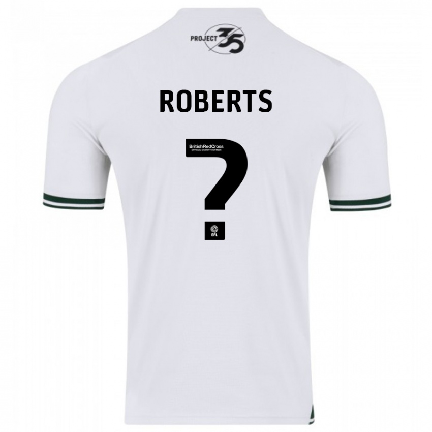 Niño Camiseta Caleb Roberts #0 Blanco 2ª Equipación 2023/24 La Camisa Perú