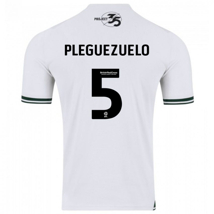 Niño Camiseta Julio Pleguezuelo #5 Blanco 2ª Equipación 2023/24 La Camisa Perú