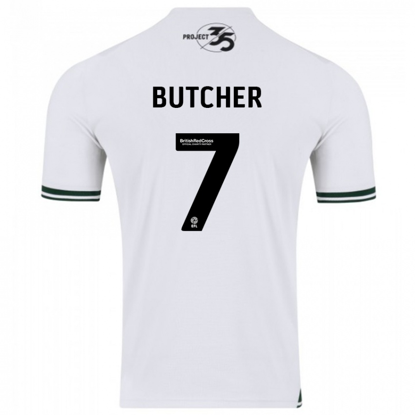 Niño Camiseta Matt Butcher #7 Blanco 2ª Equipación 2023/24 La Camisa Perú