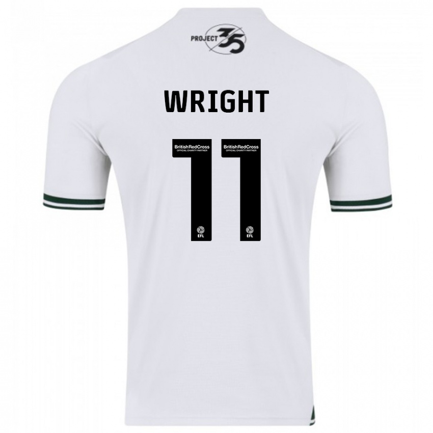 Niño Camiseta Callum Wright #11 Blanco 2ª Equipación 2023/24 La Camisa Perú