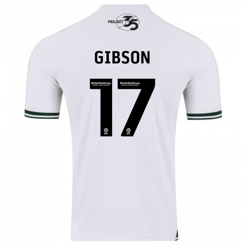 Niño Camiseta Lewis Gibson #17 Blanco 2ª Equipación 2023/24 La Camisa Perú