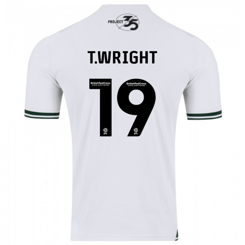 Niño Camiseta Tyreik Wright #19 Blanco 2ª Equipación 2023/24 La Camisa Perú