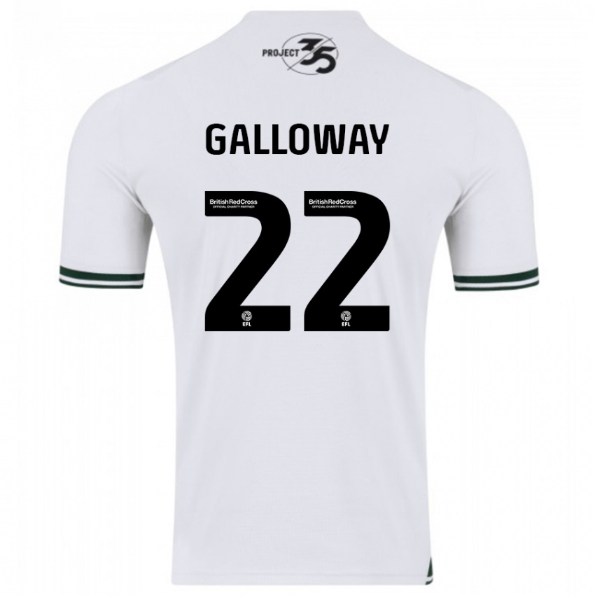 Niño Camiseta Brendan Galloway #22 Blanco 2ª Equipación 2023/24 La Camisa Perú