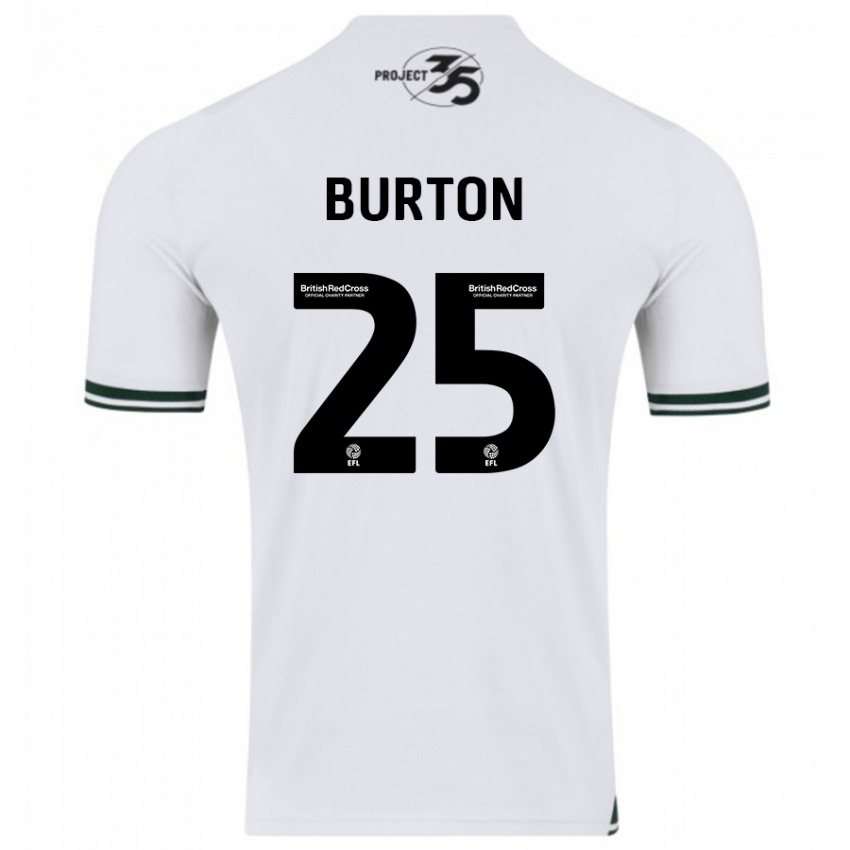 Niño Camiseta Callum Burton #25 Blanco 2ª Equipación 2023/24 La Camisa Perú