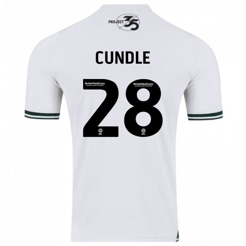 Niño Camiseta Luke Cundle #28 Blanco 2ª Equipación 2023/24 La Camisa Perú