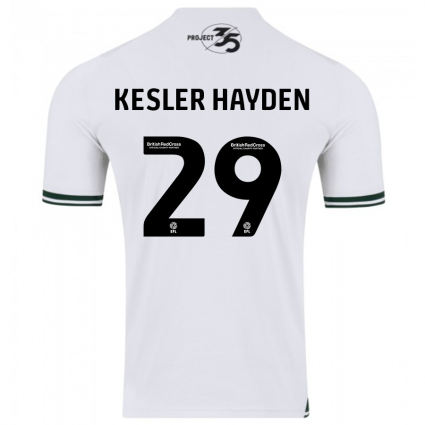 Niño Camiseta Kaine Kesler-Hayden #29 Blanco 2ª Equipación 2023/24 La Camisa Perú