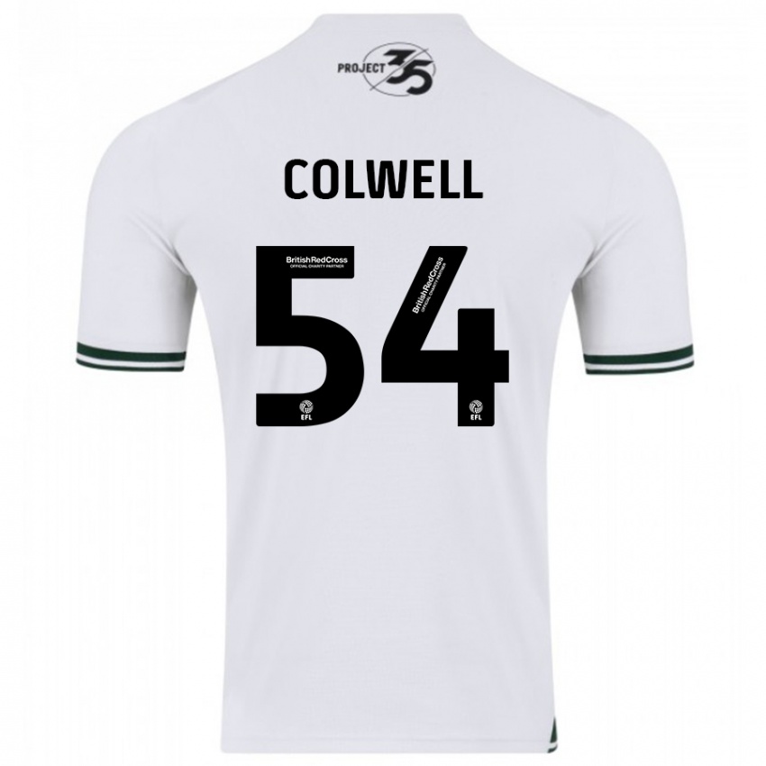 Niño Camiseta Lewis Colwell #54 Blanco 2ª Equipación 2023/24 La Camisa Perú