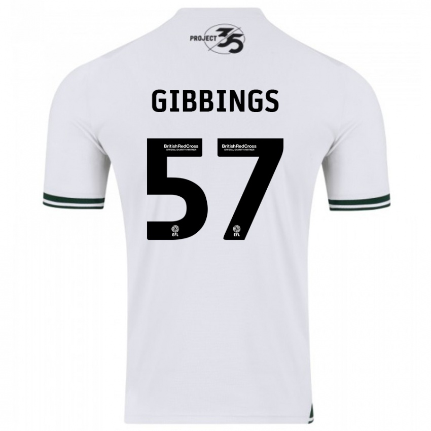 Niño Camiseta Cole Gibbings #57 Blanco 2ª Equipación 2023/24 La Camisa Perú