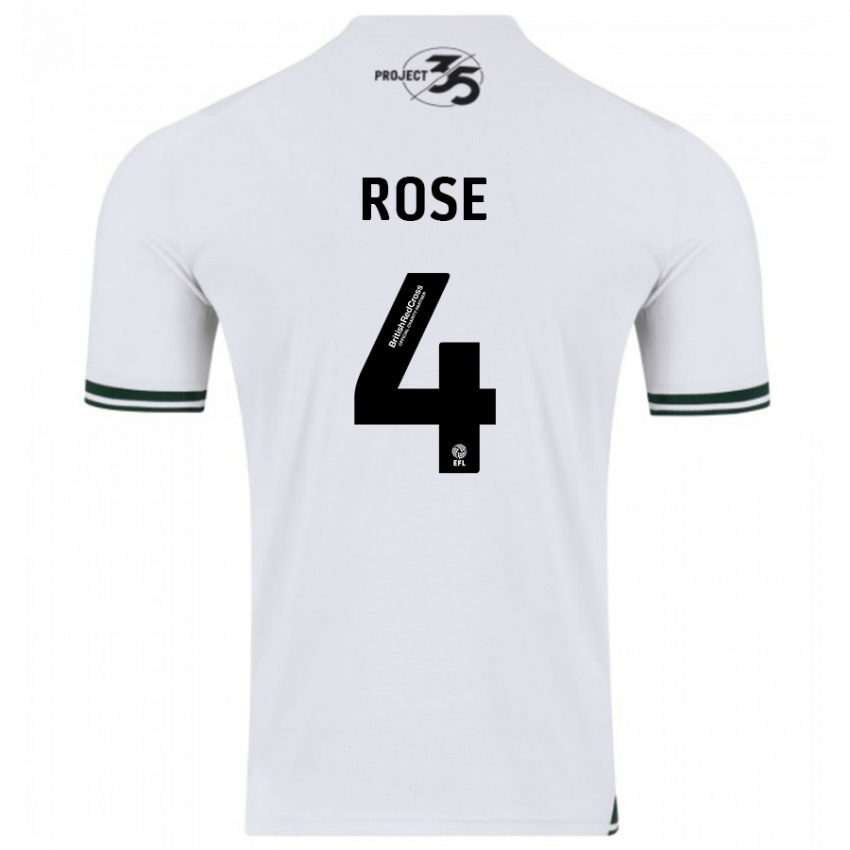 Niño Camiseta Jemma Rose #4 Blanco 2ª Equipación 2023/24 La Camisa Perú