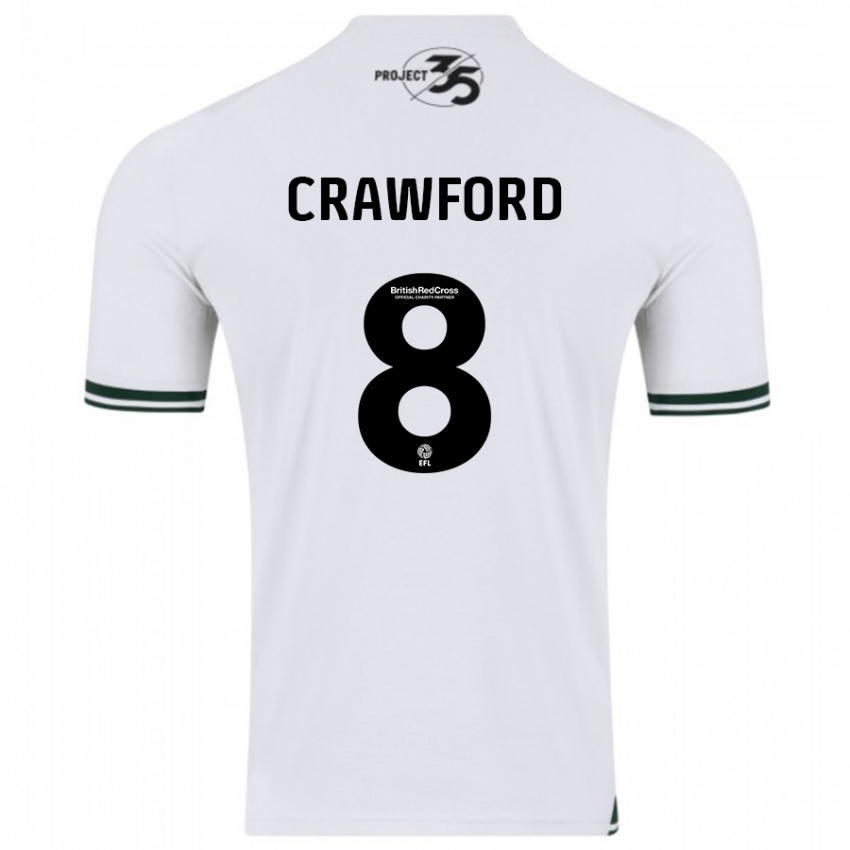 Niño Camiseta Imy Crawford #8 Blanco 2ª Equipación 2023/24 La Camisa Perú