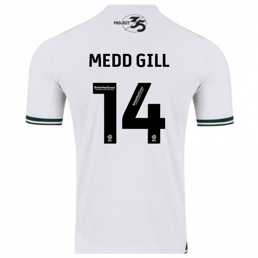 Niño Camiseta Tamsin Medd-Gill #14 Blanco 2ª Equipación 2023/24 La Camisa Perú