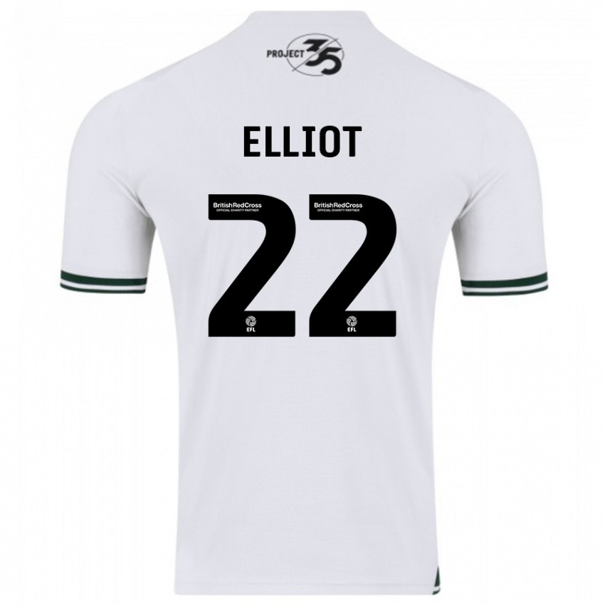 Niño Camiseta Emily Elliot #22 Blanco 2ª Equipación 2023/24 La Camisa Perú