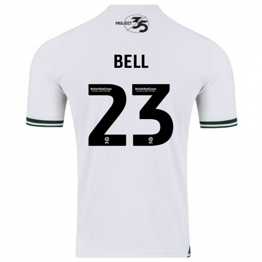 Niño Camiseta Katelyn Bell #23 Blanco 2ª Equipación 2023/24 La Camisa Perú