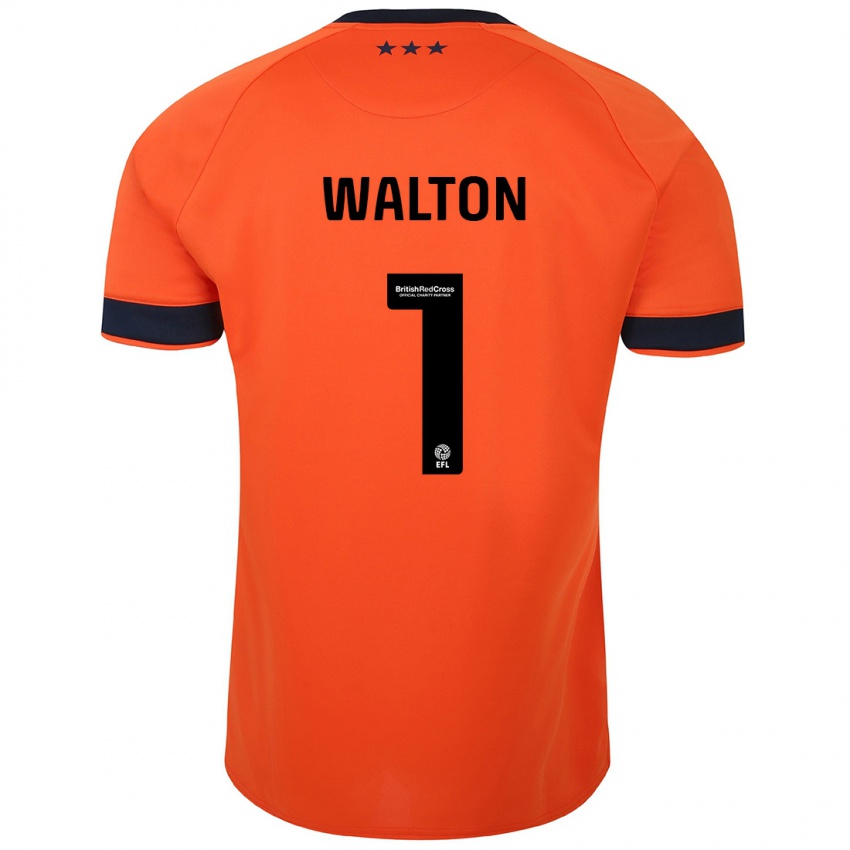 Niño Camiseta Christian Walton #1 Naranja 2ª Equipación 2023/24 La Camisa Perú