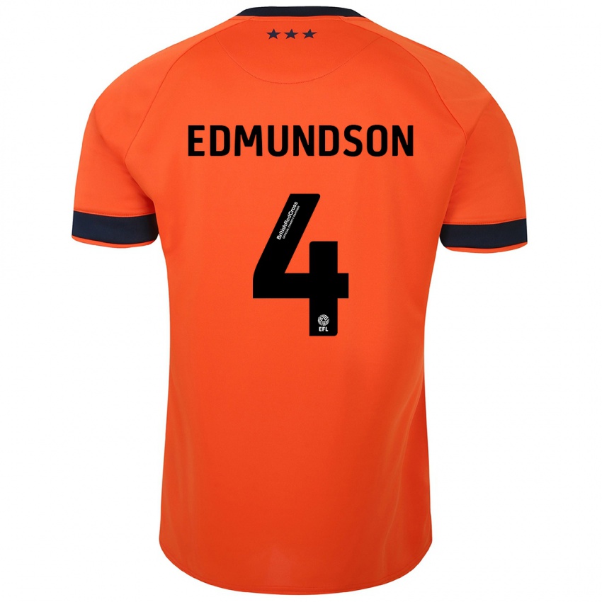 Niño Camiseta George Edmundson #4 Naranja 2ª Equipación 2023/24 La Camisa Perú