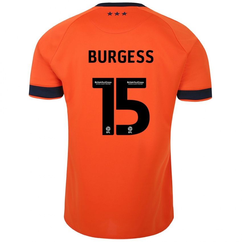 Niño Camiseta Cameron Burgess #15 Naranja 2ª Equipación 2023/24 La Camisa Perú