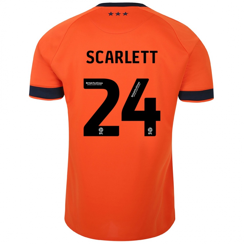 Niño Camiseta Dane Scarlett #24 Naranja 2ª Equipación 2023/24 La Camisa Perú