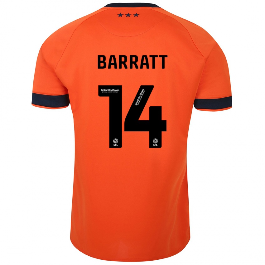 Niño Camiseta Zoe Barratt #14 Naranja 2ª Equipación 2023/24 La Camisa Perú