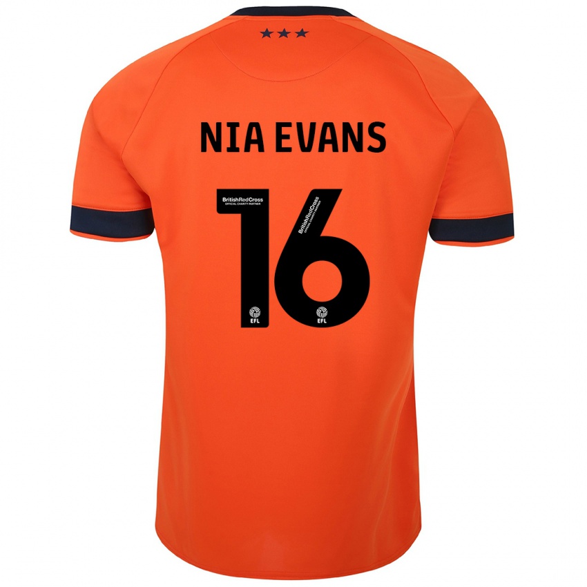 Niño Camiseta Nia Evans #16 Naranja 2ª Equipación 2023/24 La Camisa Perú