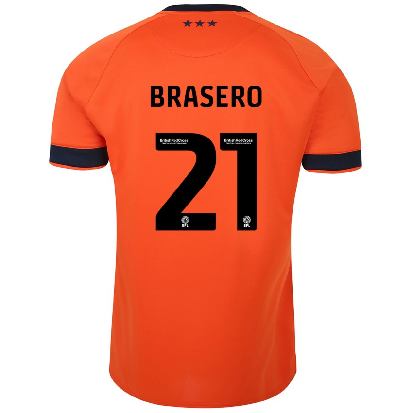 Niño Camiseta Sarah Brasero-Carreira #21 Naranja 2ª Equipación 2023/24 La Camisa Perú