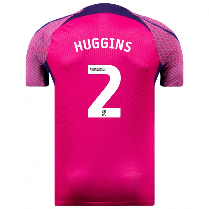 Niño Camiseta Niall Huggins #2 Morado 2ª Equipación 2023/24 La Camisa Perú