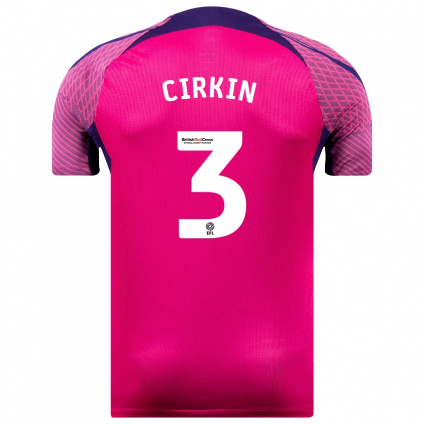 Niño Camiseta Dennis Cirkin #3 Morado 2ª Equipación 2023/24 La Camisa Perú