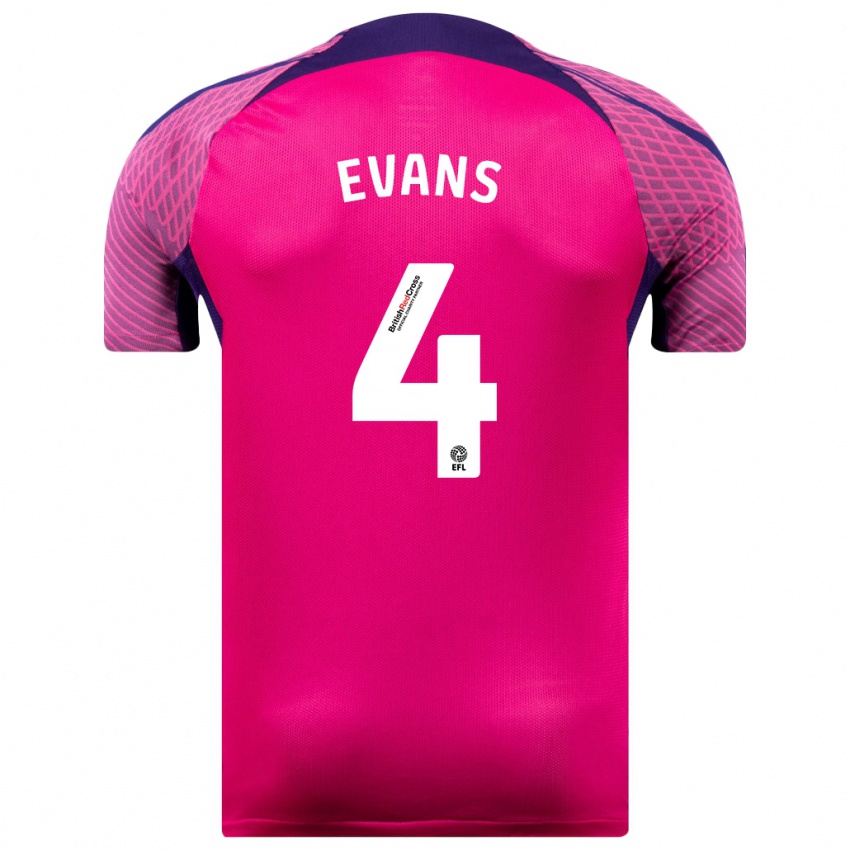 Niño Camiseta Corry Evans #4 Morado 2ª Equipación 2023/24 La Camisa Perú