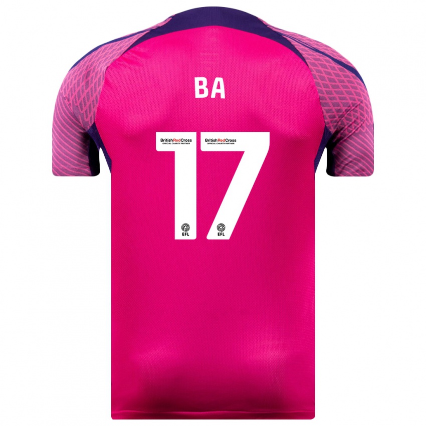 Niño Camiseta Abdoullah Ba #17 Morado 2ª Equipación 2023/24 La Camisa Perú