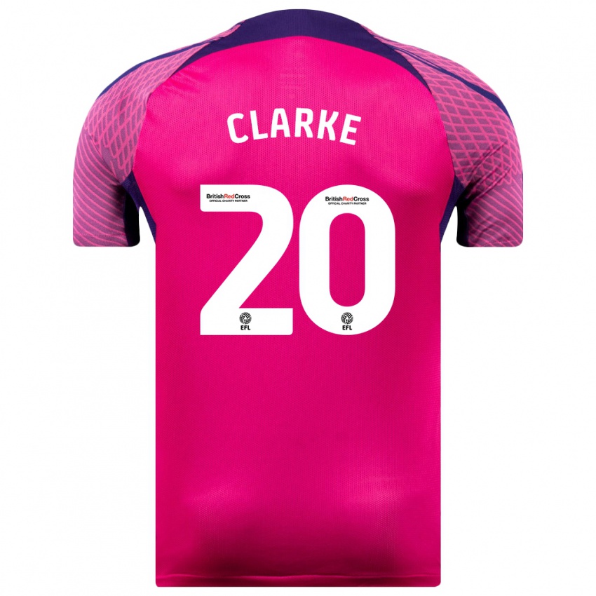 Niño Camiseta Jack Clarke #20 Morado 2ª Equipación 2023/24 La Camisa Perú