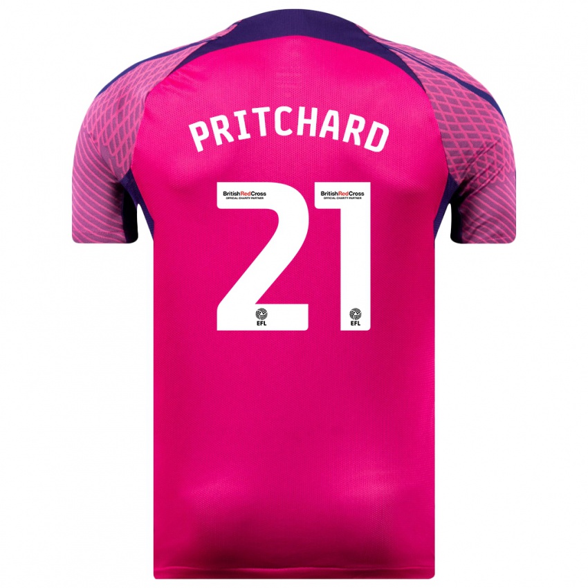 Niño Camiseta Alex Pritchard #21 Morado 2ª Equipación 2023/24 La Camisa Perú