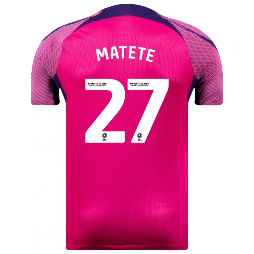 Niño Camiseta Jay Matete #27 Morado 2ª Equipación 2023/24 La Camisa Perú