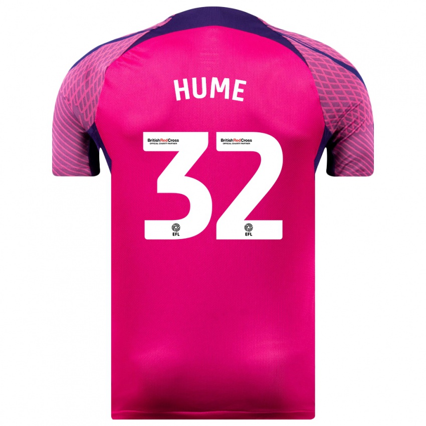 Niño Camiseta Trai Hume #32 Morado 2ª Equipación 2023/24 La Camisa Perú