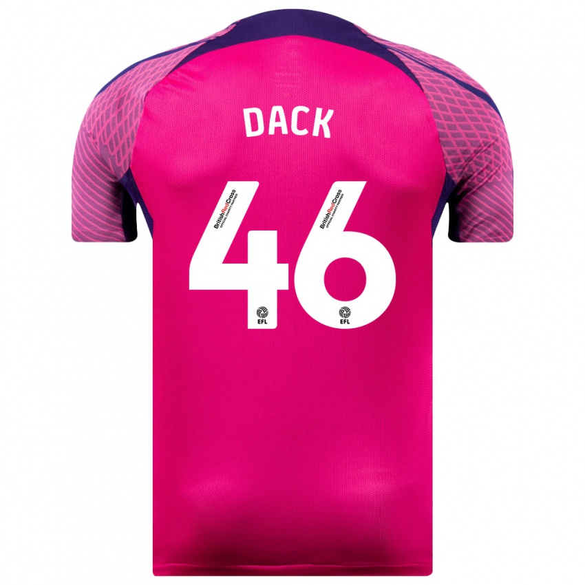 Niño Camiseta Bradley Dack #46 Morado 2ª Equipación 2023/24 La Camisa Perú