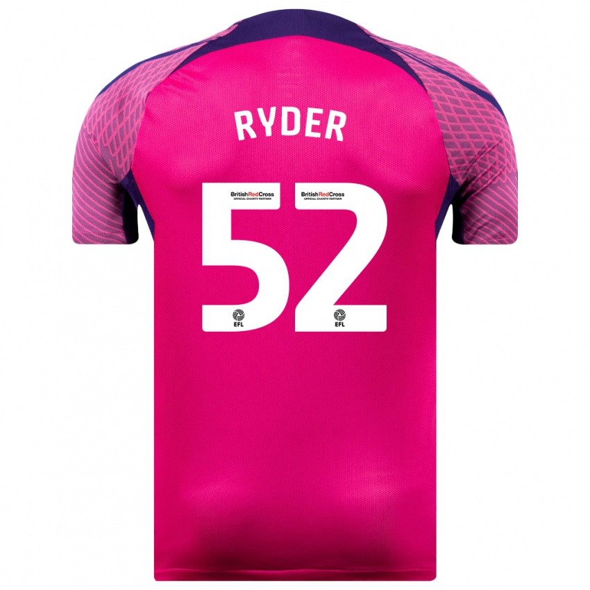 Niño Camiseta Joe Ryder #52 Morado 2ª Equipación 2023/24 La Camisa Perú